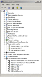 Device manager with USB ElanScan Interface